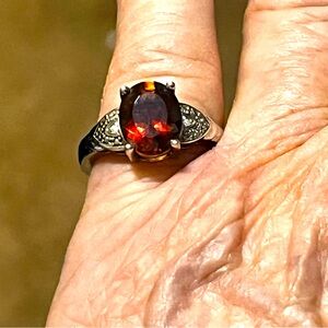 BBJ 925 silver and simulated stone ring